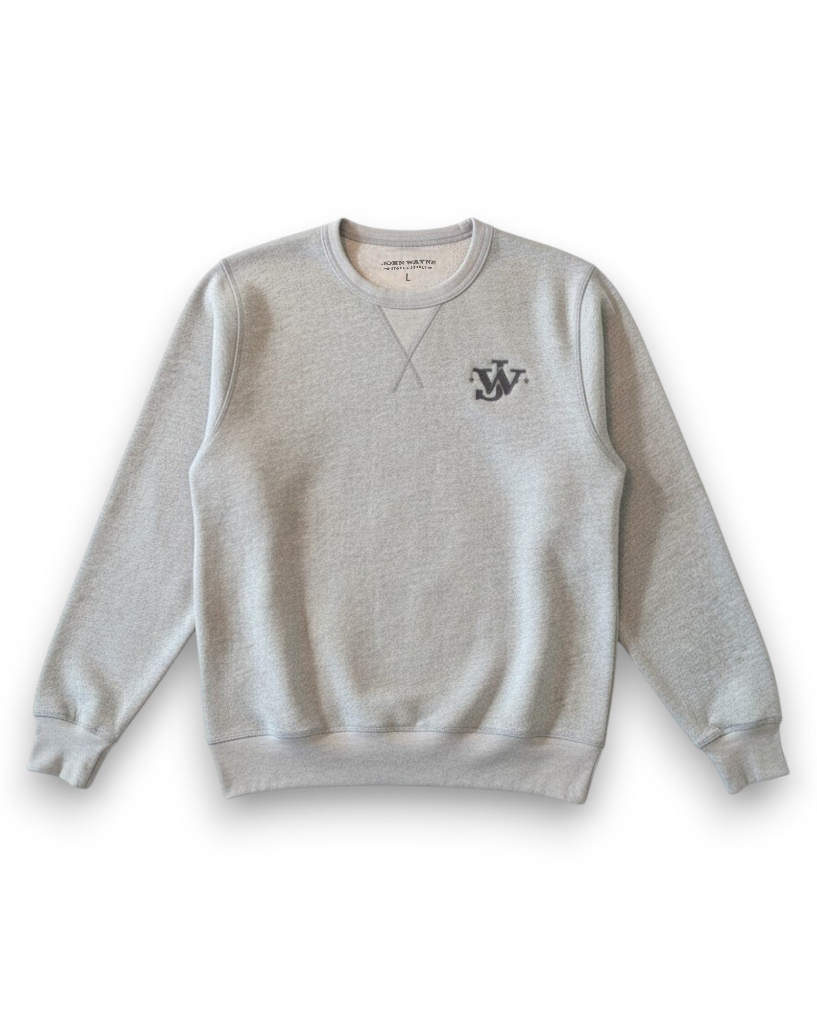 John Wayne Classic Crewneck Sweatshirt - Heather Grey