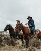 The Ethan Men's Western Shirt in Sanded Twill - Midnight Blue