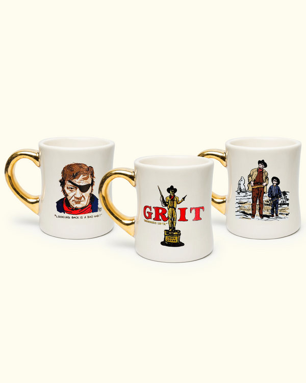 True Grit (1969) 55th Anniversary Special 3-Piece Gold Handle Mug Series (PREORDER)