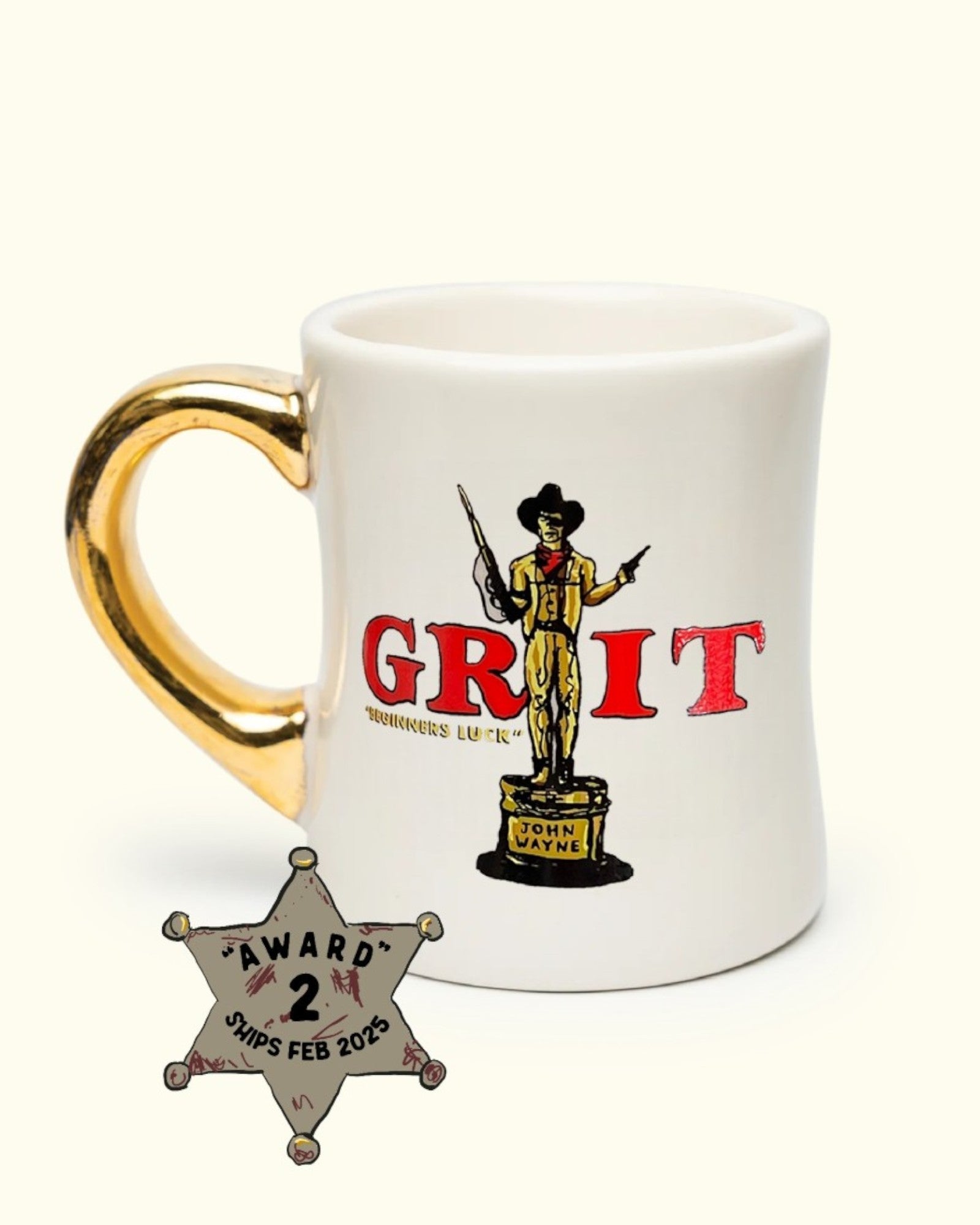 True Grit (1969) 55th Anniversary Special 3-Piece Gold Handle Mug Series