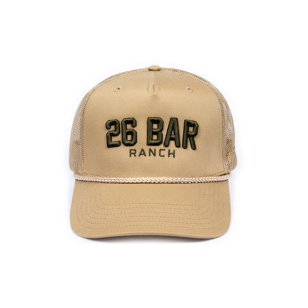 26 Bar John Wayne Ranch Rope Trucker Hat – John Wayne Stock & Supply
