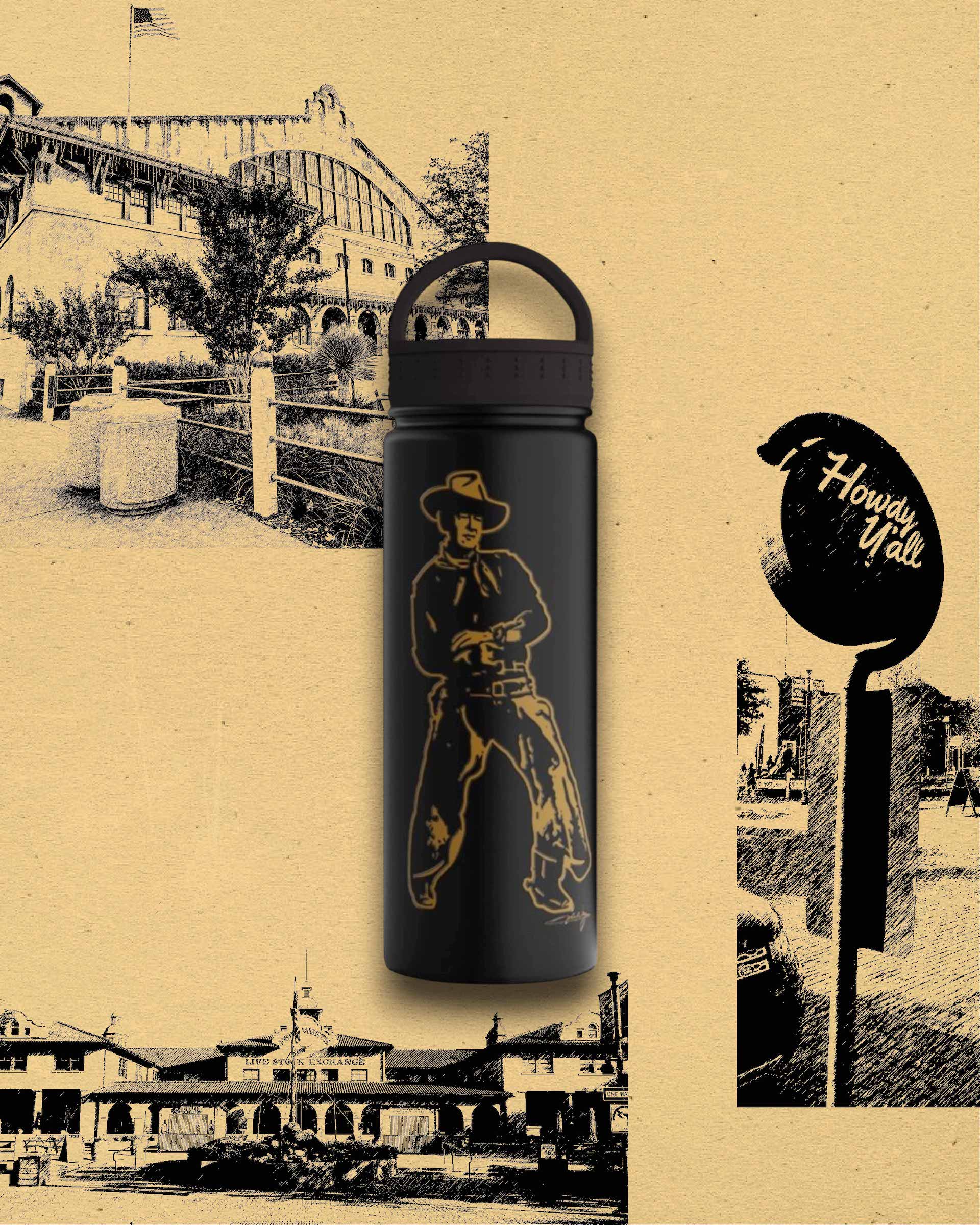 Insulated Water Bottle - Matte Black