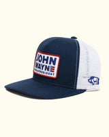 John Wayne for President Patch Trucker Hat - Navy/White