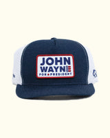 John Wayne for President Patch Trucker Hat - Navy/White