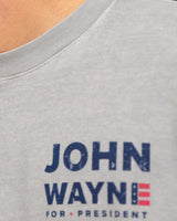 John Wayne for President Photo Tee - Steel