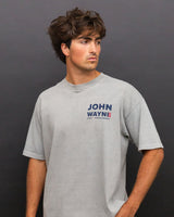 John Wayne for President Photo Tee - Steel