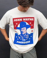 John Wayne for President Poster Tee - Smoke