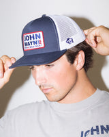 John Wayne for President Patch Trucker Hat - Navy/White