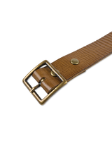 Distressed Leather Belt - Medium Brown