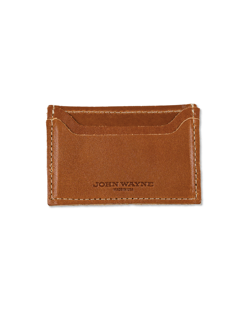 Leather Card Wallet - Saddle Brown