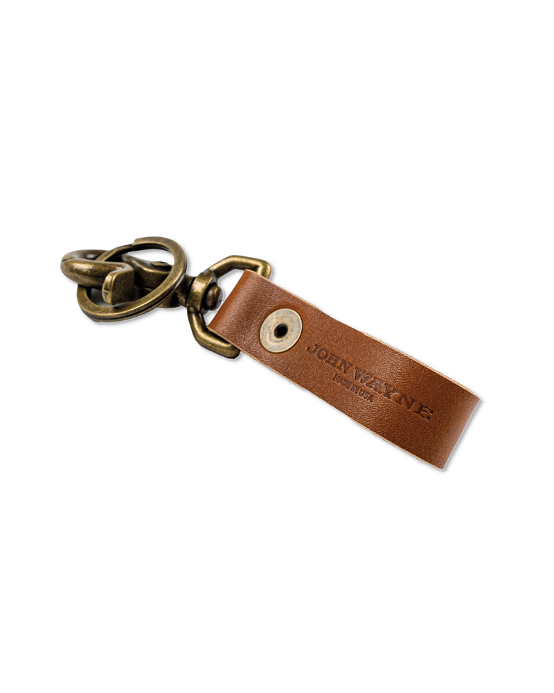 Leather Key Fob - Saddle Brown