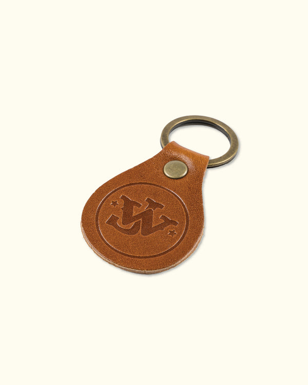 JW Leather Keychain - Saddle Brown
