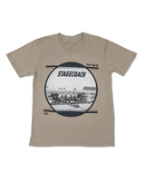 Stagecoach Monument Valley Photo Tee - Cement