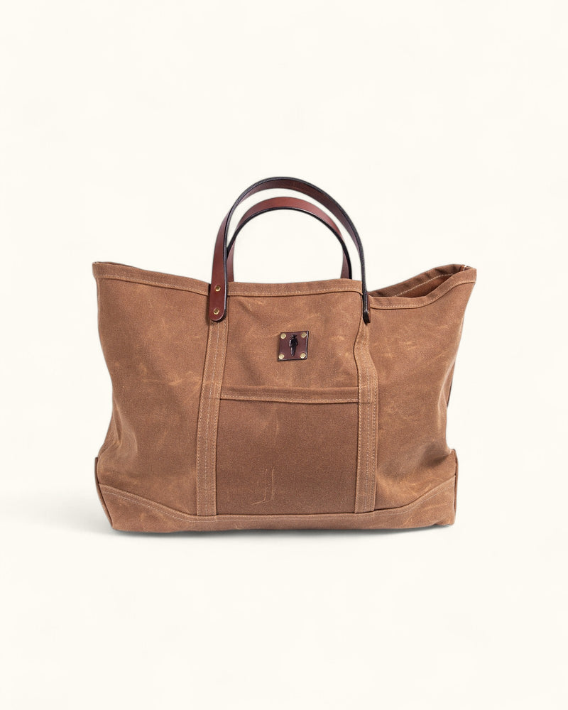 John Wayne Waxed Canvas Camp Tote - Tan