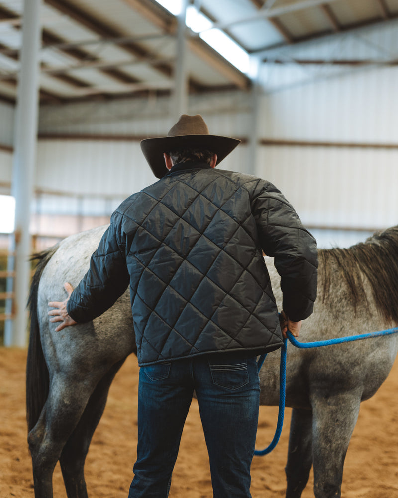 John Wayne x Dickson Quilted Insulated Jacket - Black