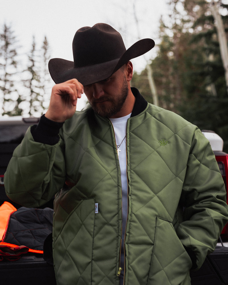 John Wayne x Dickson Quilted Insulated Jacket - Olive