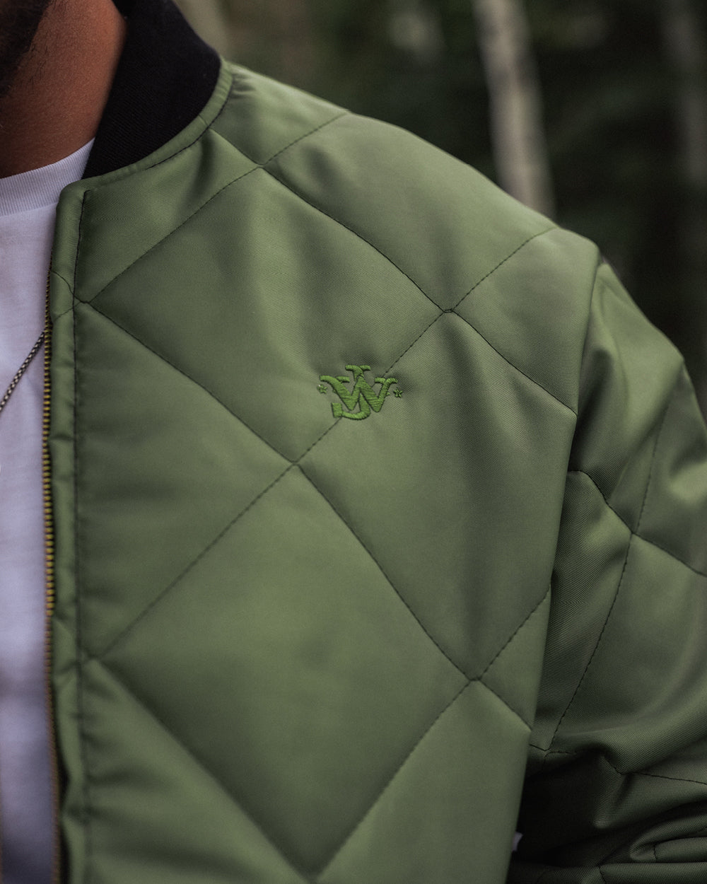 John Wayne x Dickson Quilted Insulated Jacket - Olive Special Edition Patch