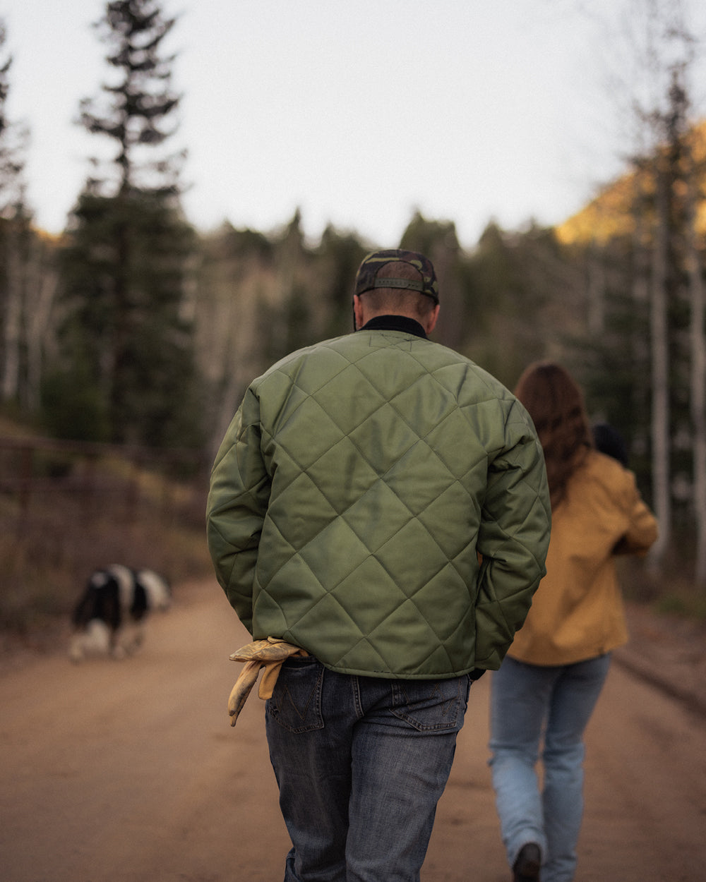 John Wayne x Dickson Quilted Insulated Jacket - Olive Special Edition Patch