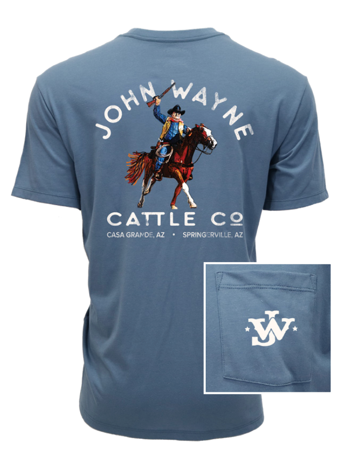JW x Hooey Tee - Denim Blue