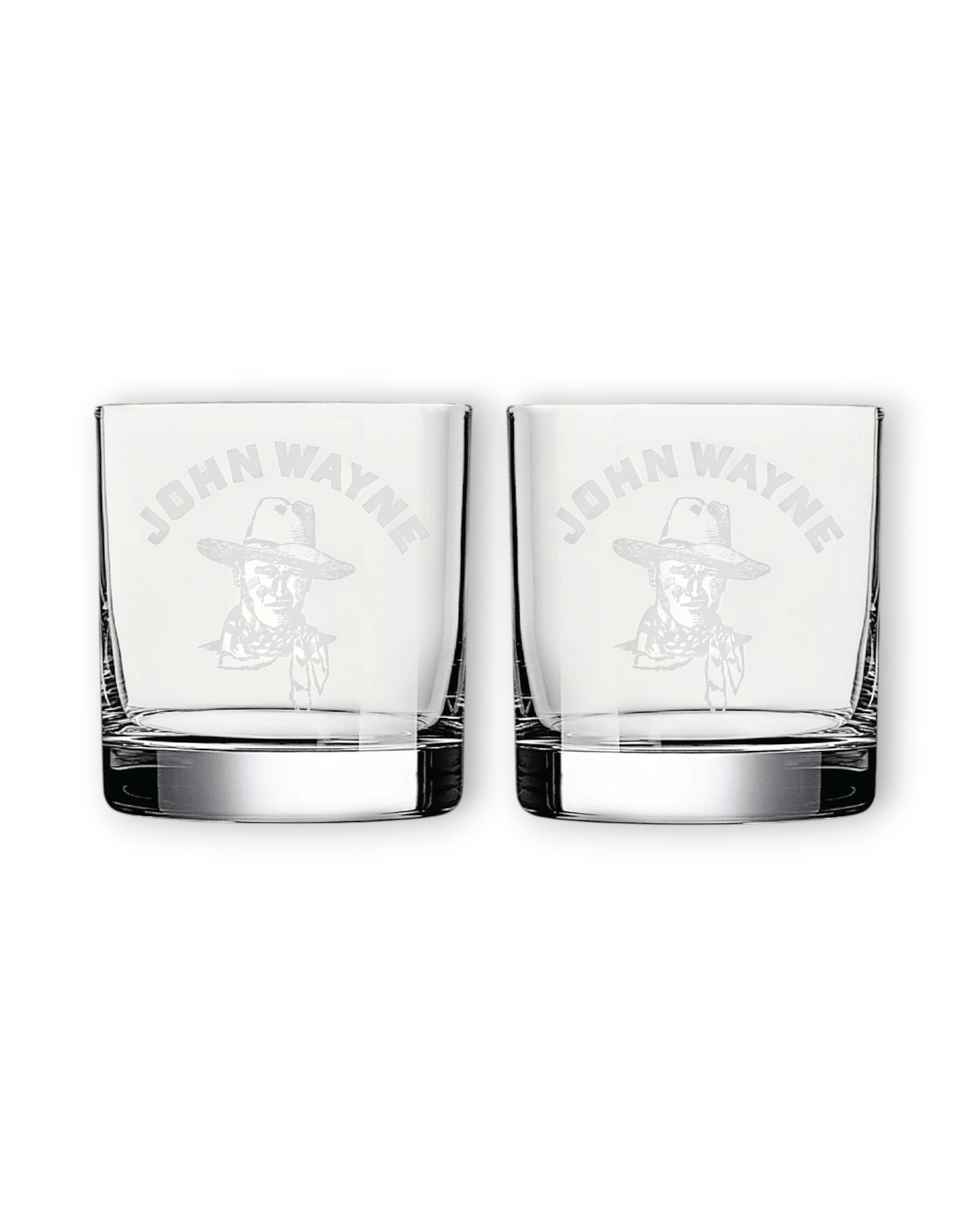 John Wayne Sketch Whiskey Glass Set