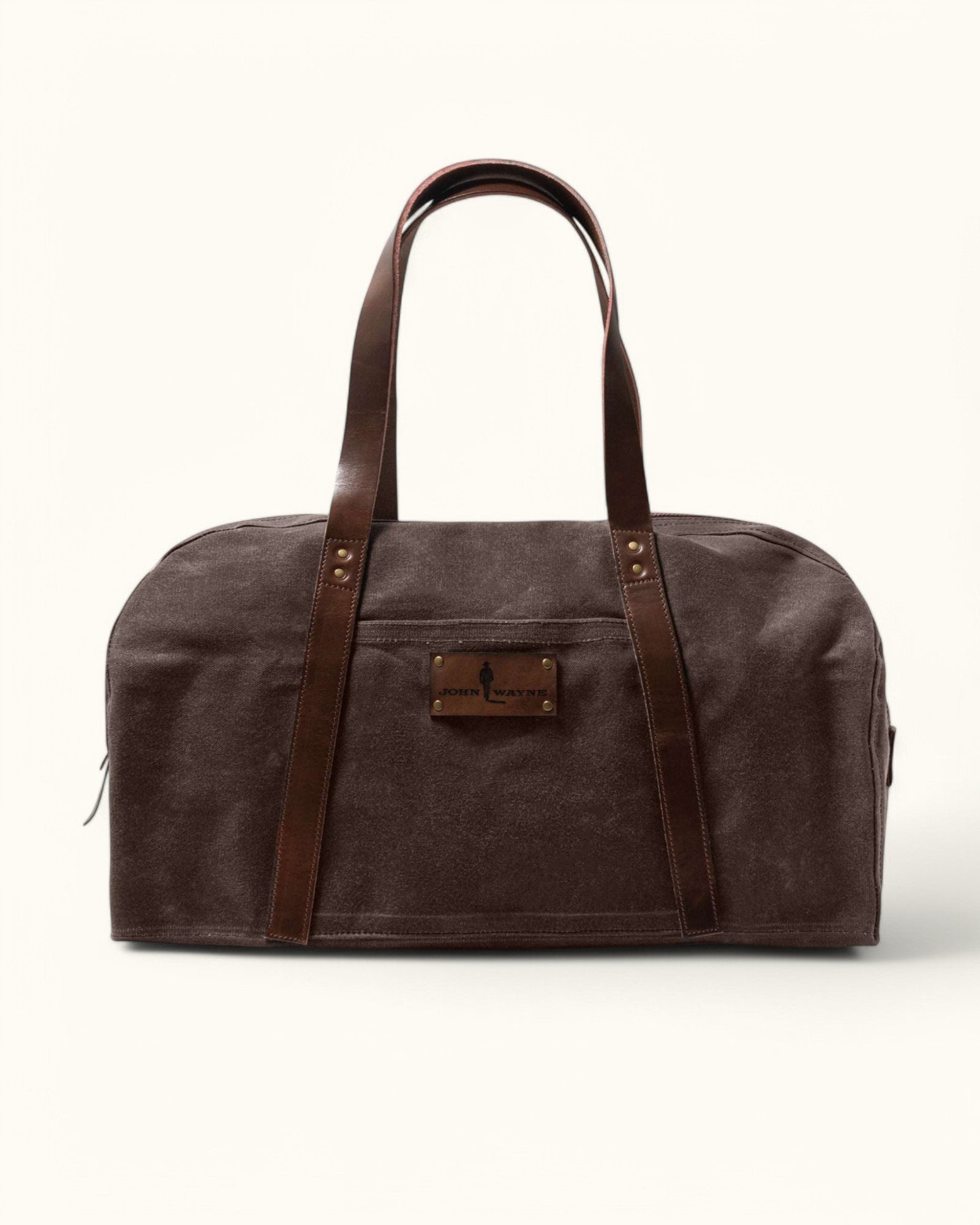 John Wayne Waxed Canvas Weekender Bag - Brown