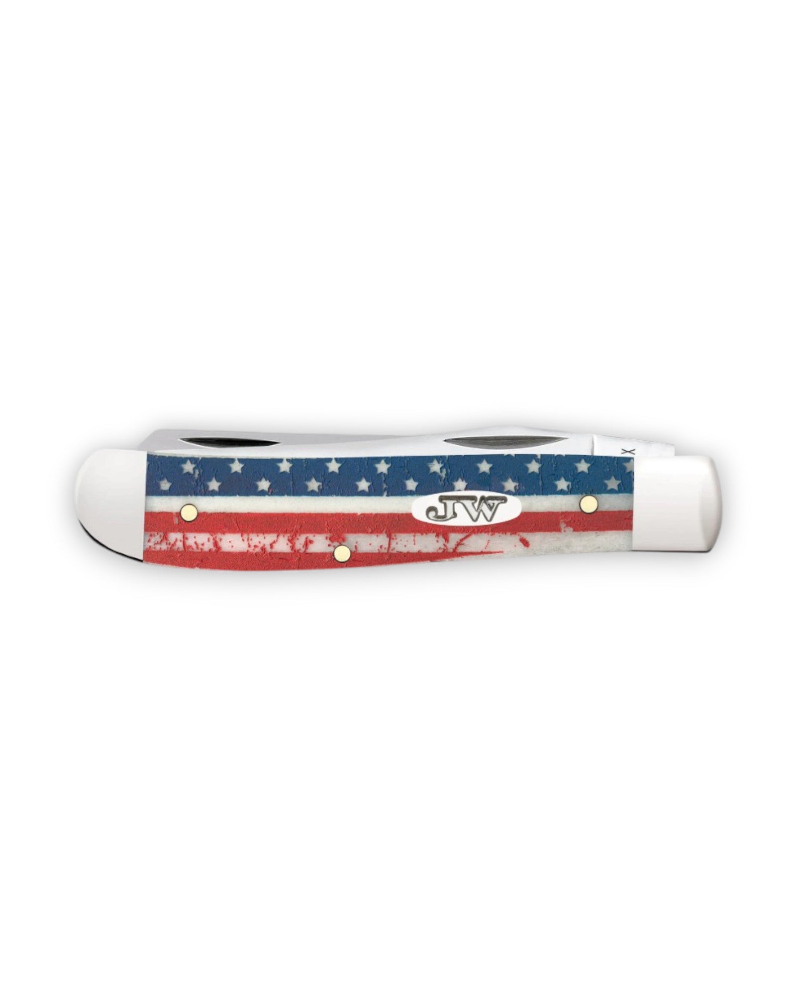 John Wayne x Case Knives US Flag Natural Bone Mini Trapper