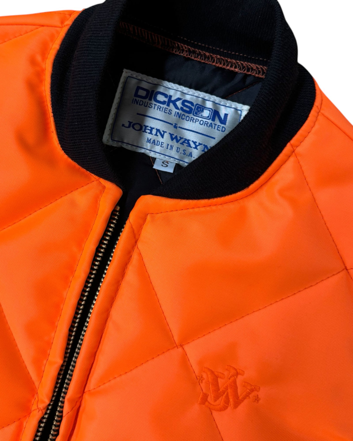 John Wayne x Dickson Quilted Insulated Vest - Orange Special Edition Patch