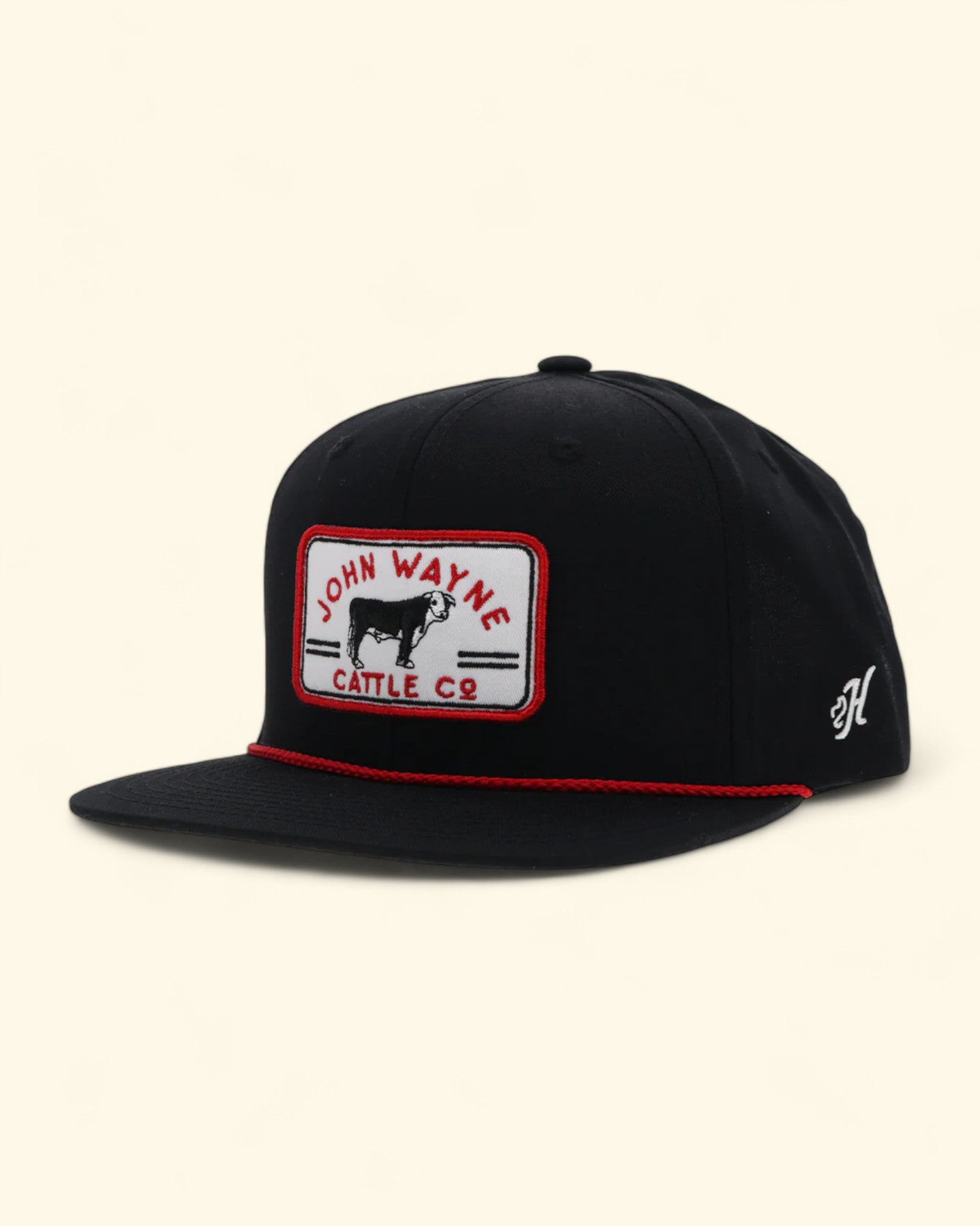 JW x Hooey Cattle Co. Patch Rope Hat - Black – John Wayne Stock & Supply