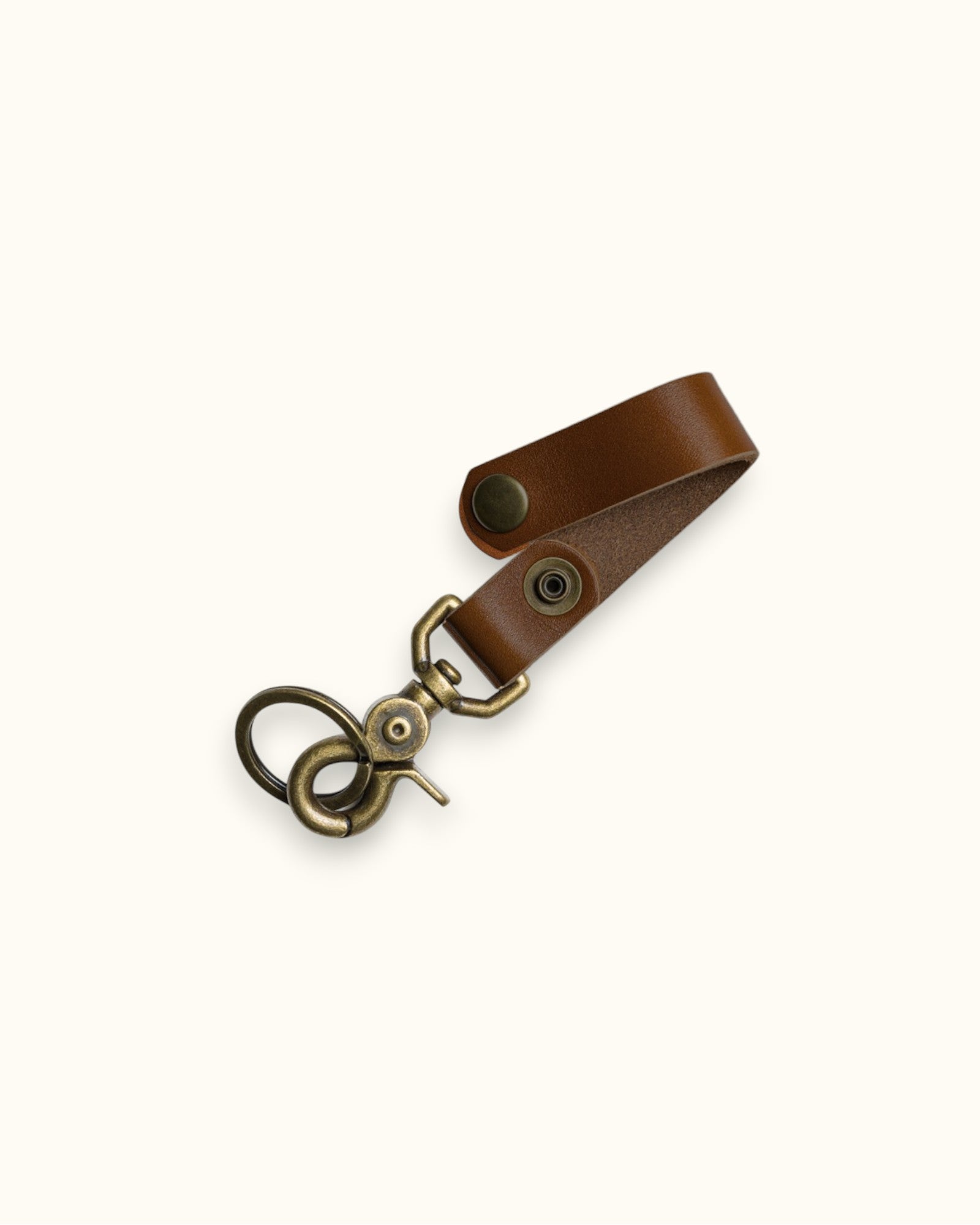 John Wayne Leather Key Fob - Brown