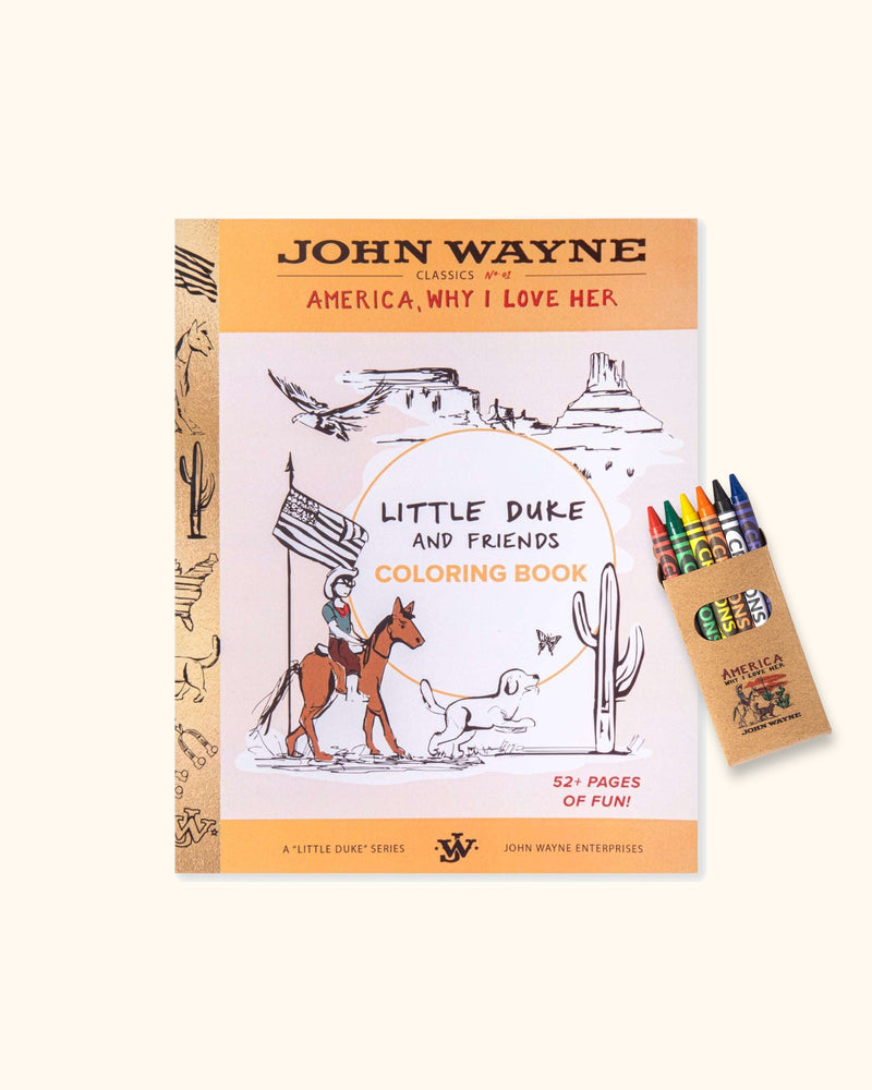 John Wayne Coloring Book & Crayons