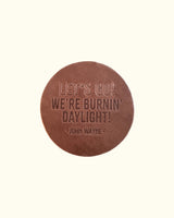 John Wayne Classic Quotes Leather Coaster Set - Brown