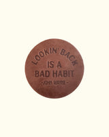 John Wayne Classic Quotes Leather Coaster Set - Brown