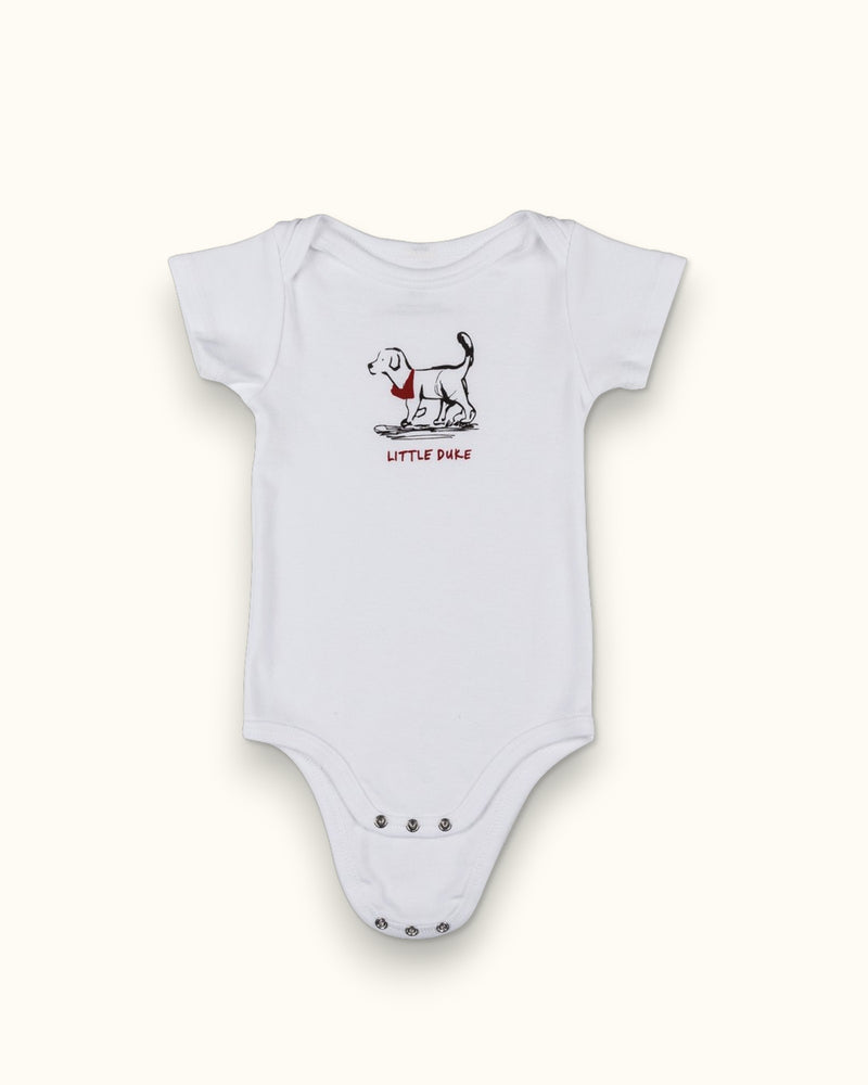 Little Duke Onesie - White