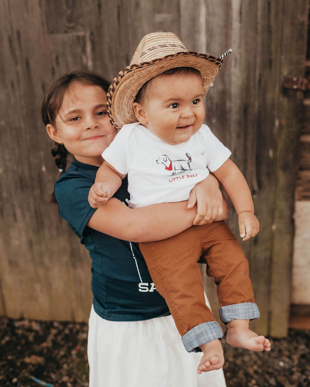 Little Duke Onesie - White