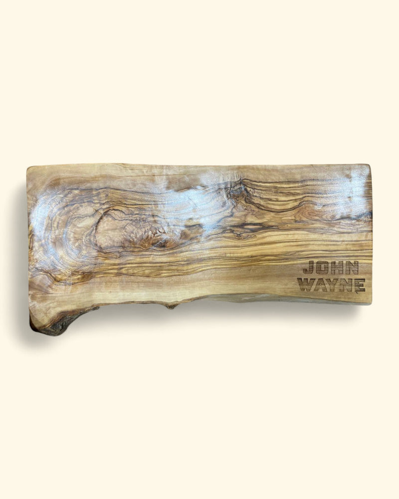 John Wayne Live Edge Olive Wood Serving Board - Rectangle