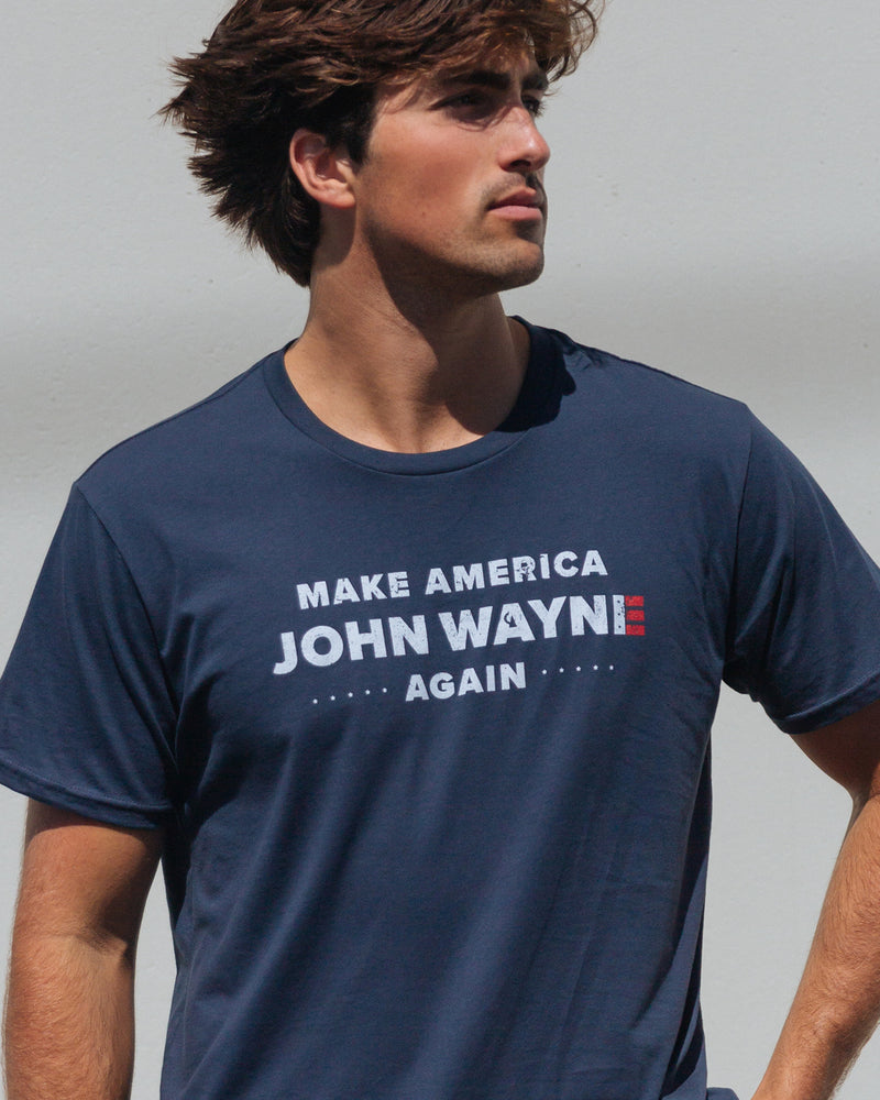 Make America John Wayne Again Tee - Navy