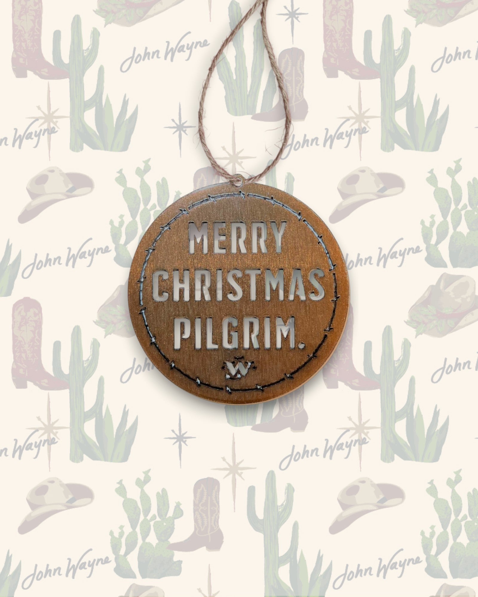 Merry Christmas Pilgrim Ornament - Penny Dust
