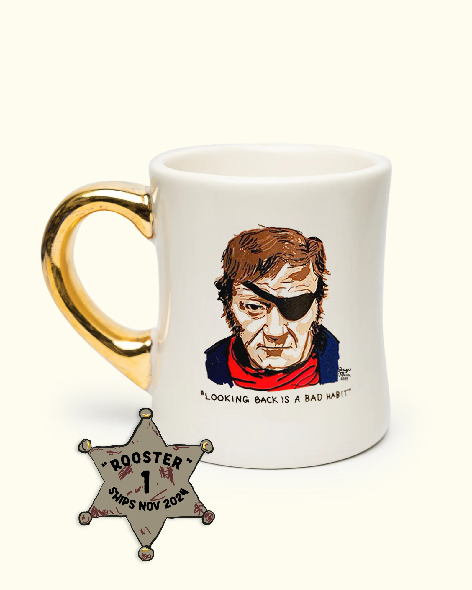 True Grit (1969) 55th Anniversary Special 3-Piece Gold Handle Mug Series