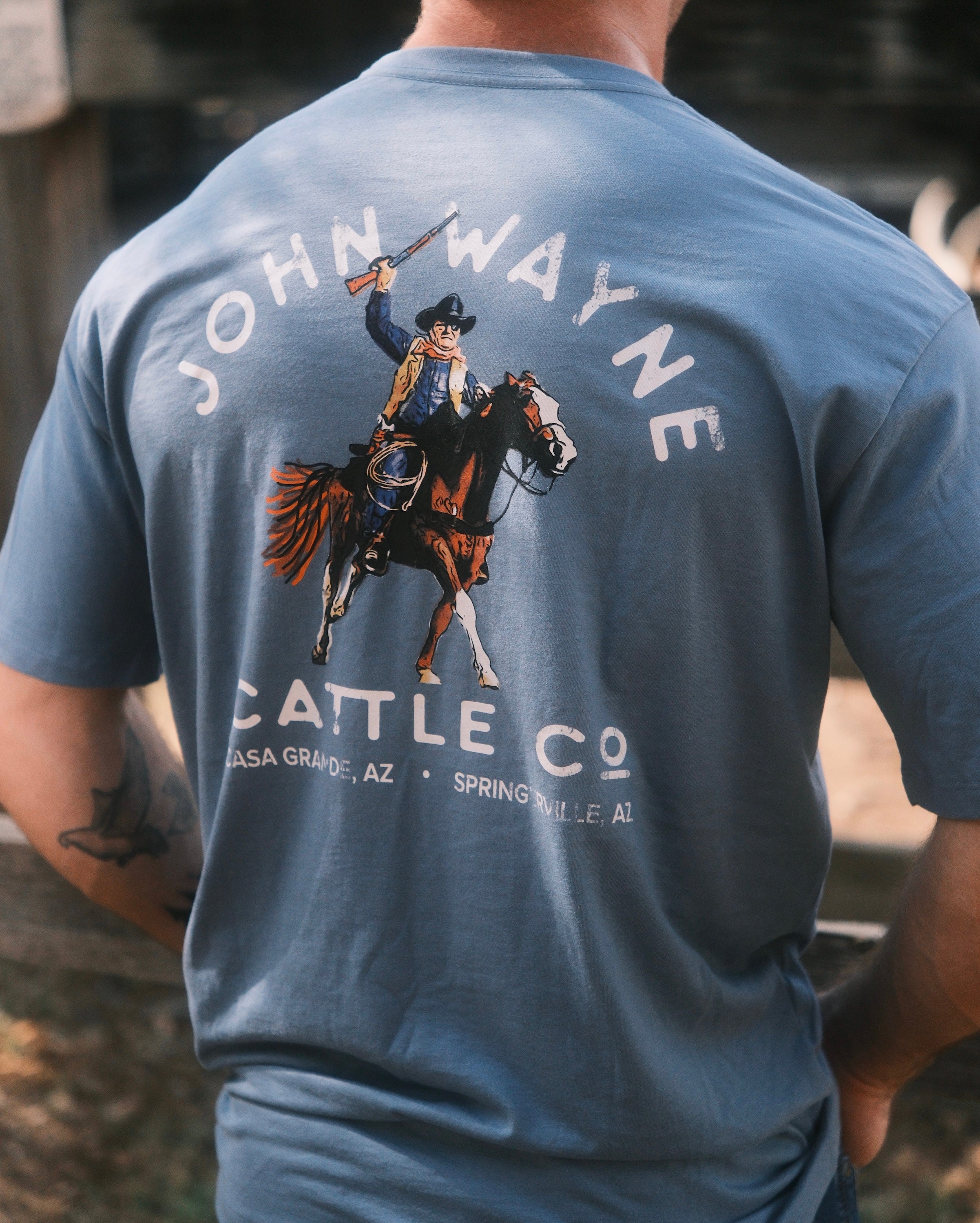 JW x Hooey Tee - Denim Blue
