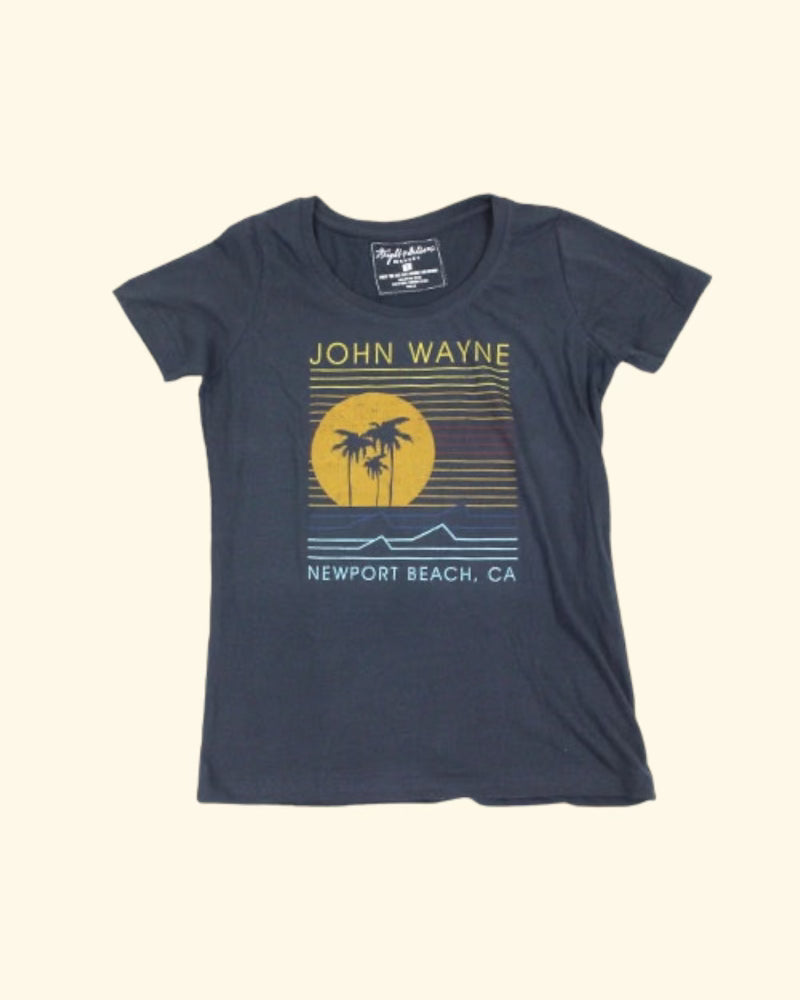 Women's Newport Beach Skyline Tee - Navy