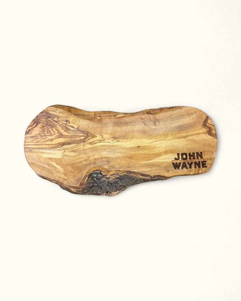 John Wayne Live Edge Olive Wood Serving Board - Oval