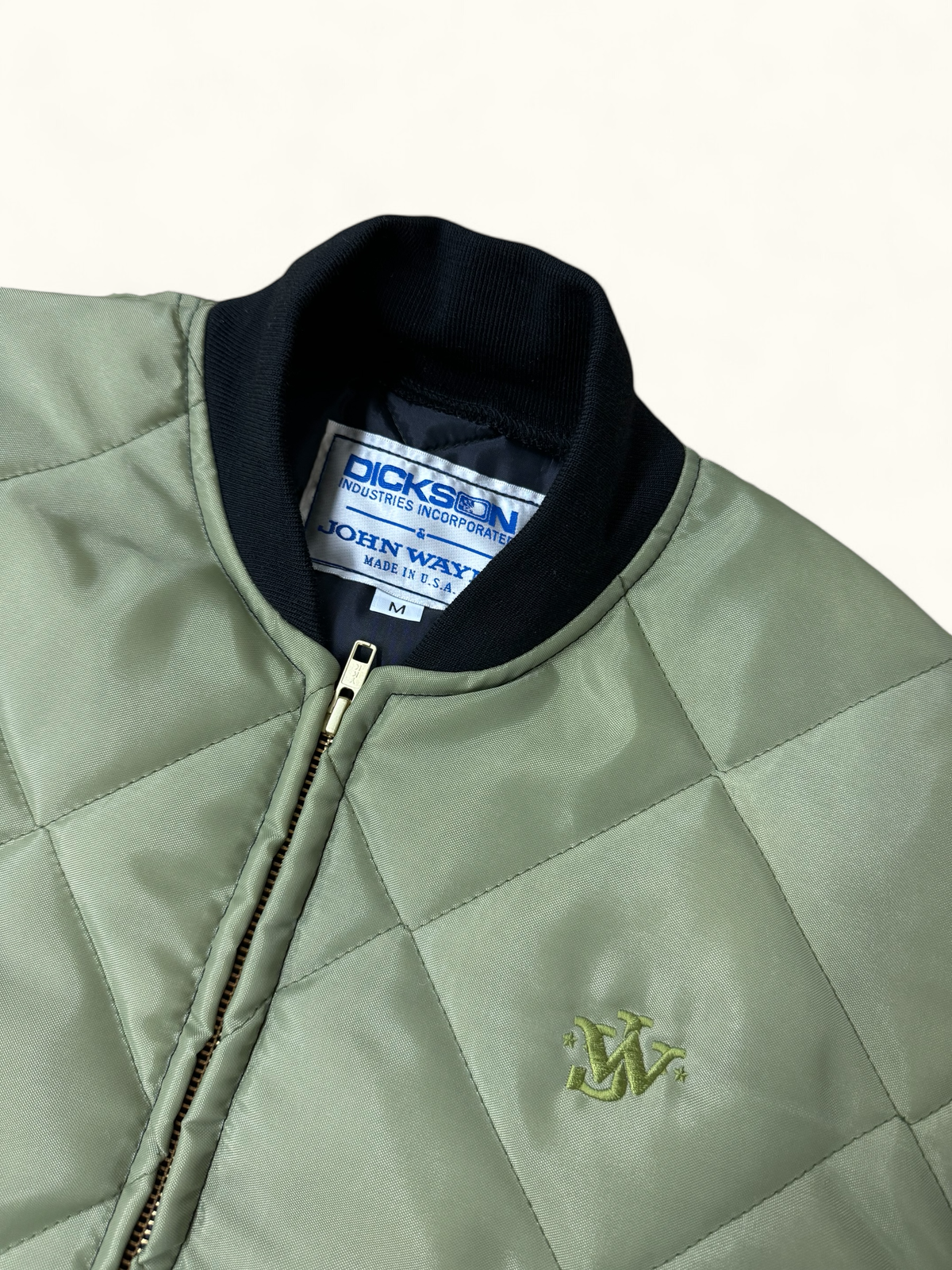 John Wayne x Dickson Quilted Insulated Jacket - Olive Special Edition Patch
