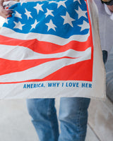 America, Why I Love Her Bandana Flag