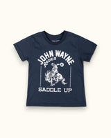 Saddle Up Rodeo Kids Tee - Navy