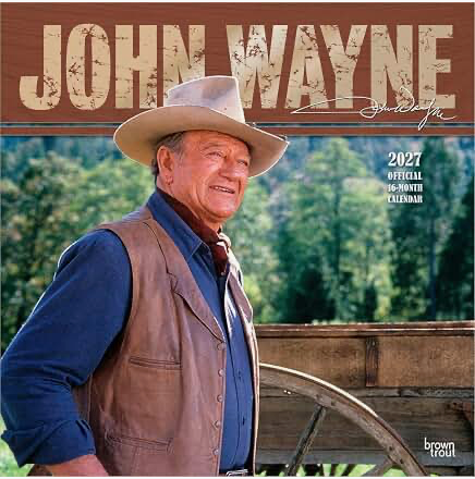 John Wayne 2027 Wall Calendar - Foil