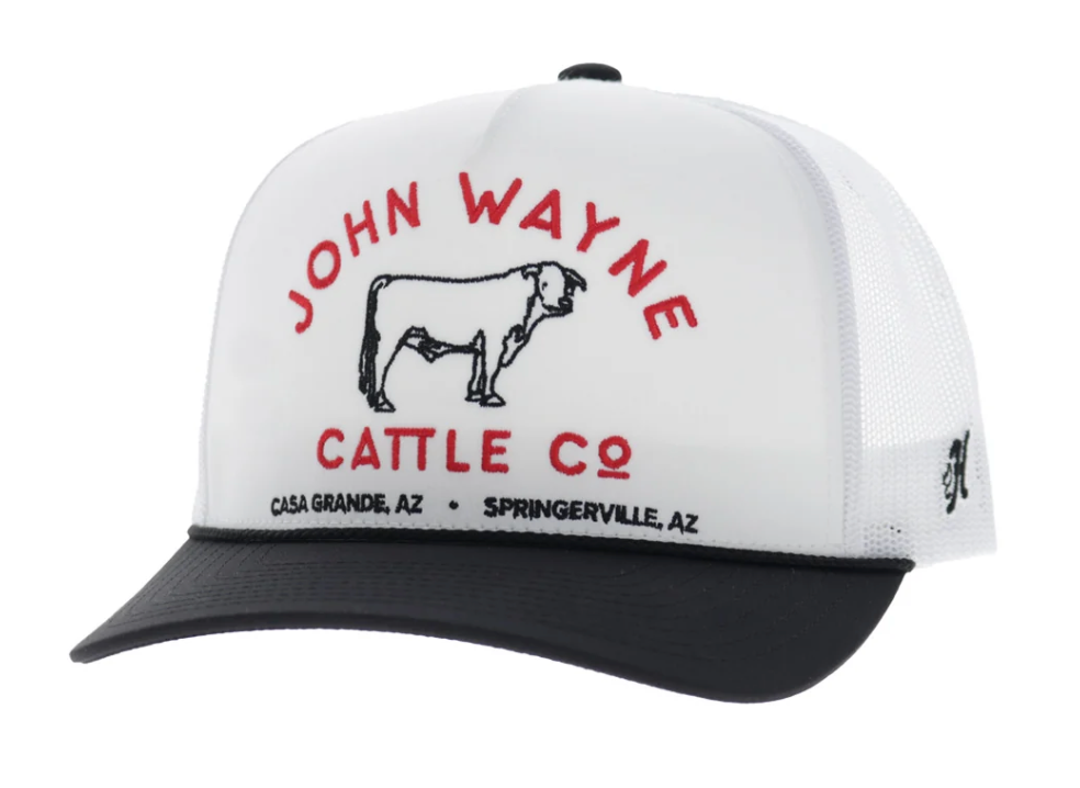 JW x Hooey Cattle Co Trucker Hat White/Black