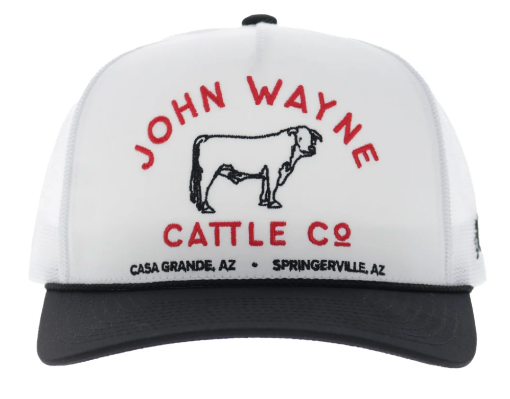 JW x Hooey Cattle Co Trucker Hat White/Black