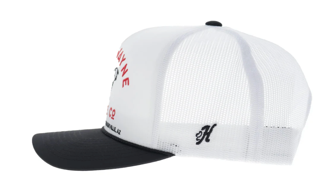 JW x Hooey Cattle Co Trucker Hat White/Black