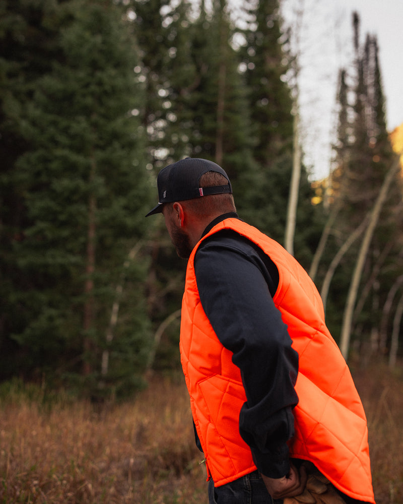 John Wayne x Dickson Quilted Insulated Vest - Orange