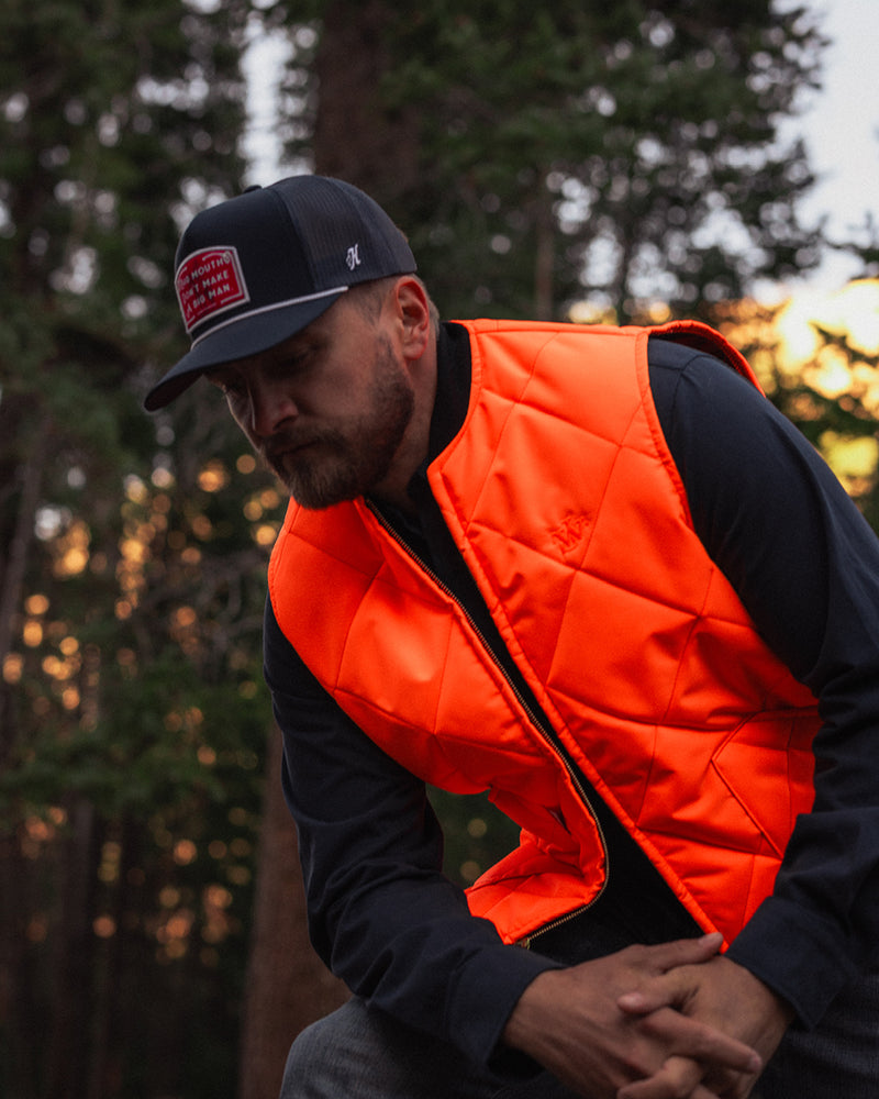 John Wayne x Dickson Quilted Insulated Vest - Orange